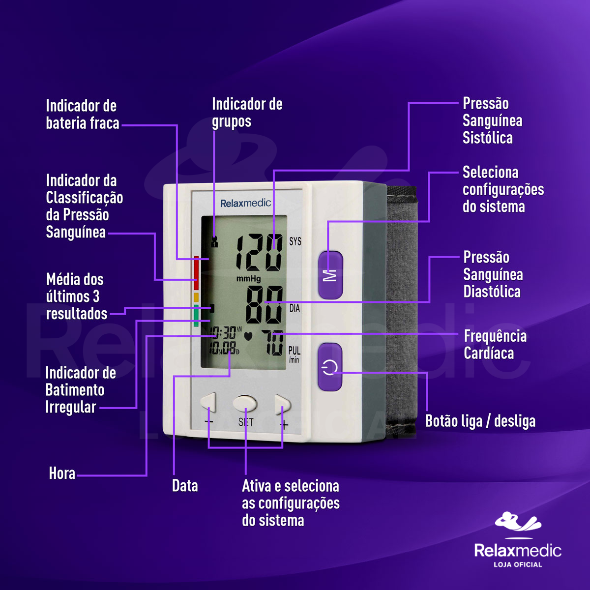 Aparelho de Pressão Digital Pocket Control