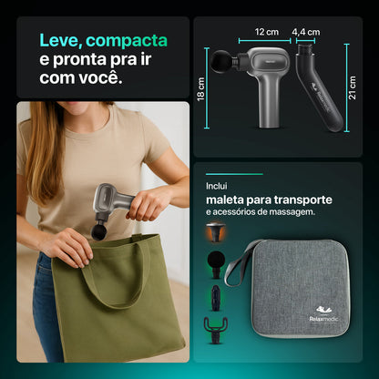 Pistola Massageadora Elétrica Deep Therapy Flex