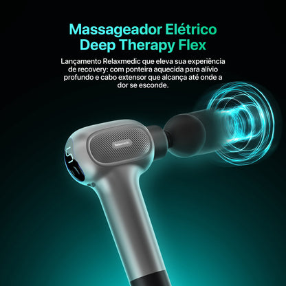 Pistola Massageadora Elétrica Deep Therapy Flex