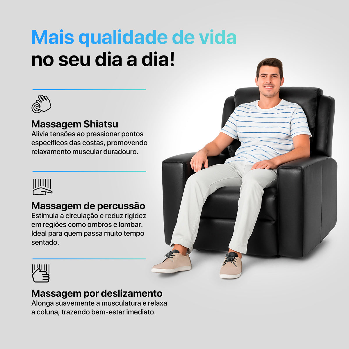 POLTRONA SHIATSU G4  PRETO