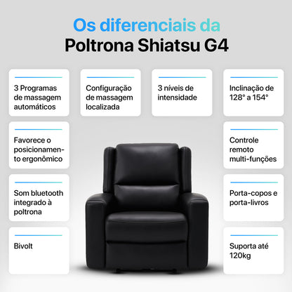 POLTRONA SHIATSU G4  PRETO