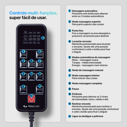 POLTRONA SHIATSU G4  PRETO