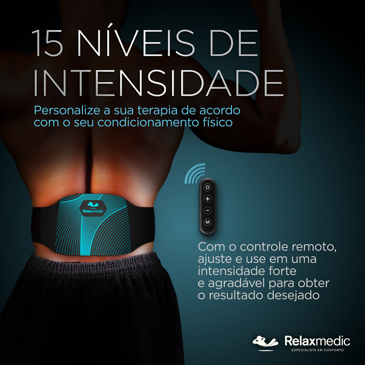 Eletroestimulador Muscula Costas Power Relax