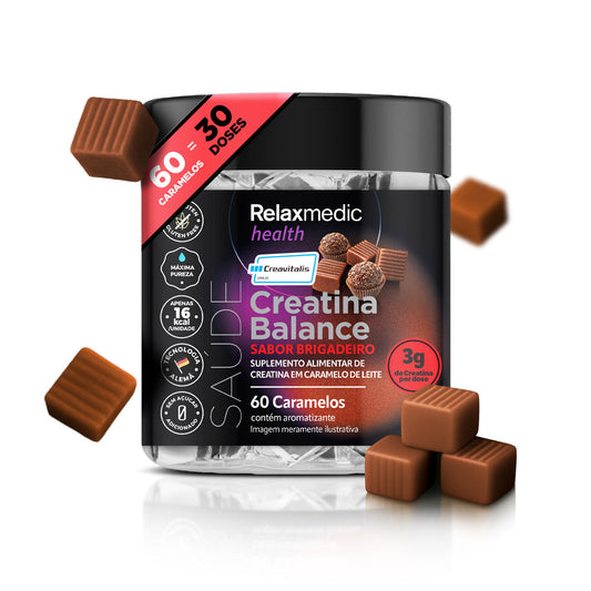 Creatina Sabor Brigadeiro 100% Pura Alemã Creavitalis® 60un