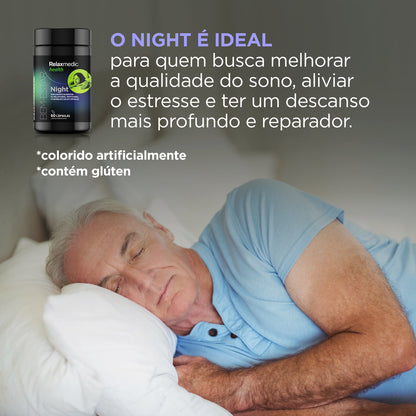 Relax Night Melatonina Triptofano - 60 Cápsulas