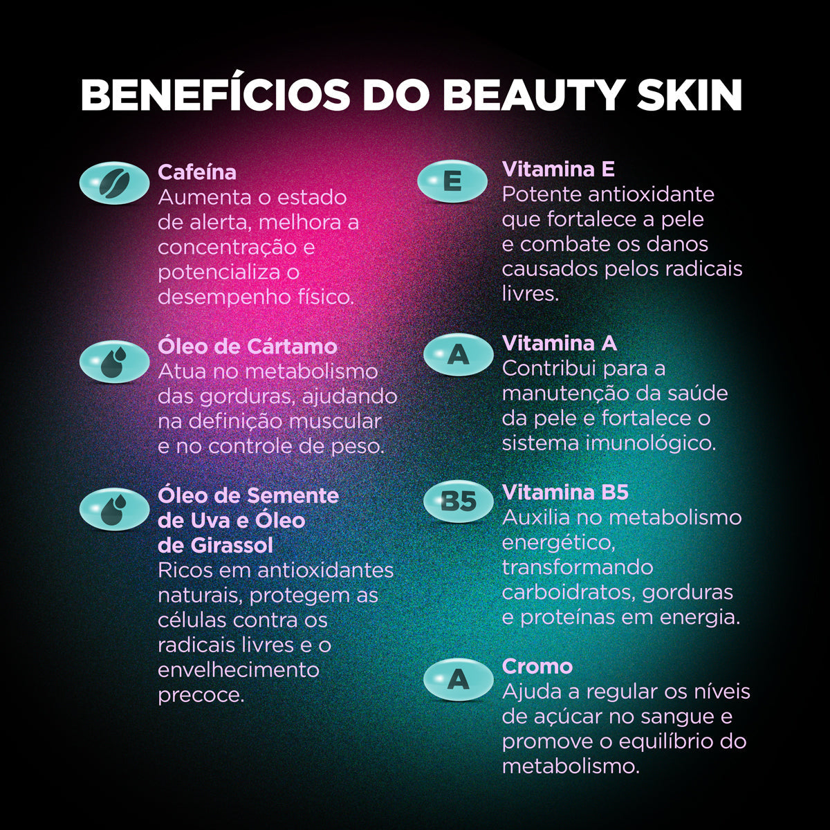 Suplemento De Cafeína 200mg + Cromo + Óleo De Cártamo -  60 Cápsulas