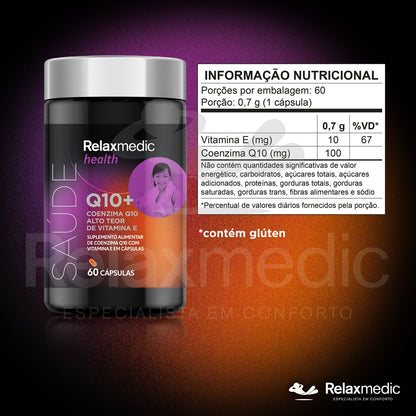 Coenzima Q10+ Com Vitamina E - 60 Cápsulas