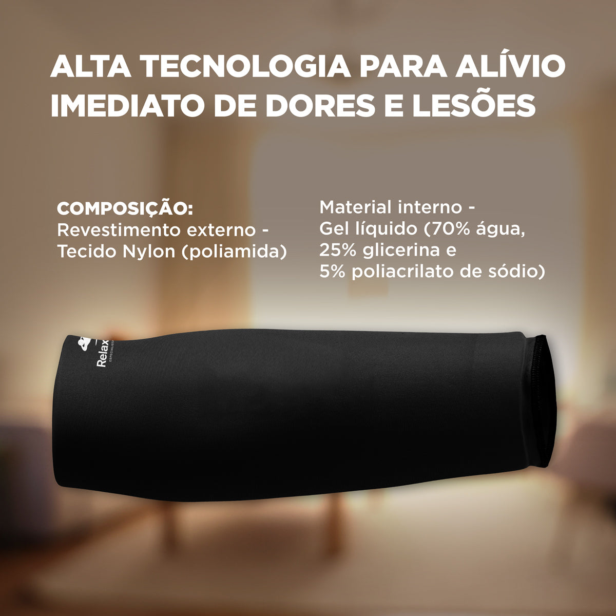 Bolsa Térmica Gel Multifuncional P Preta