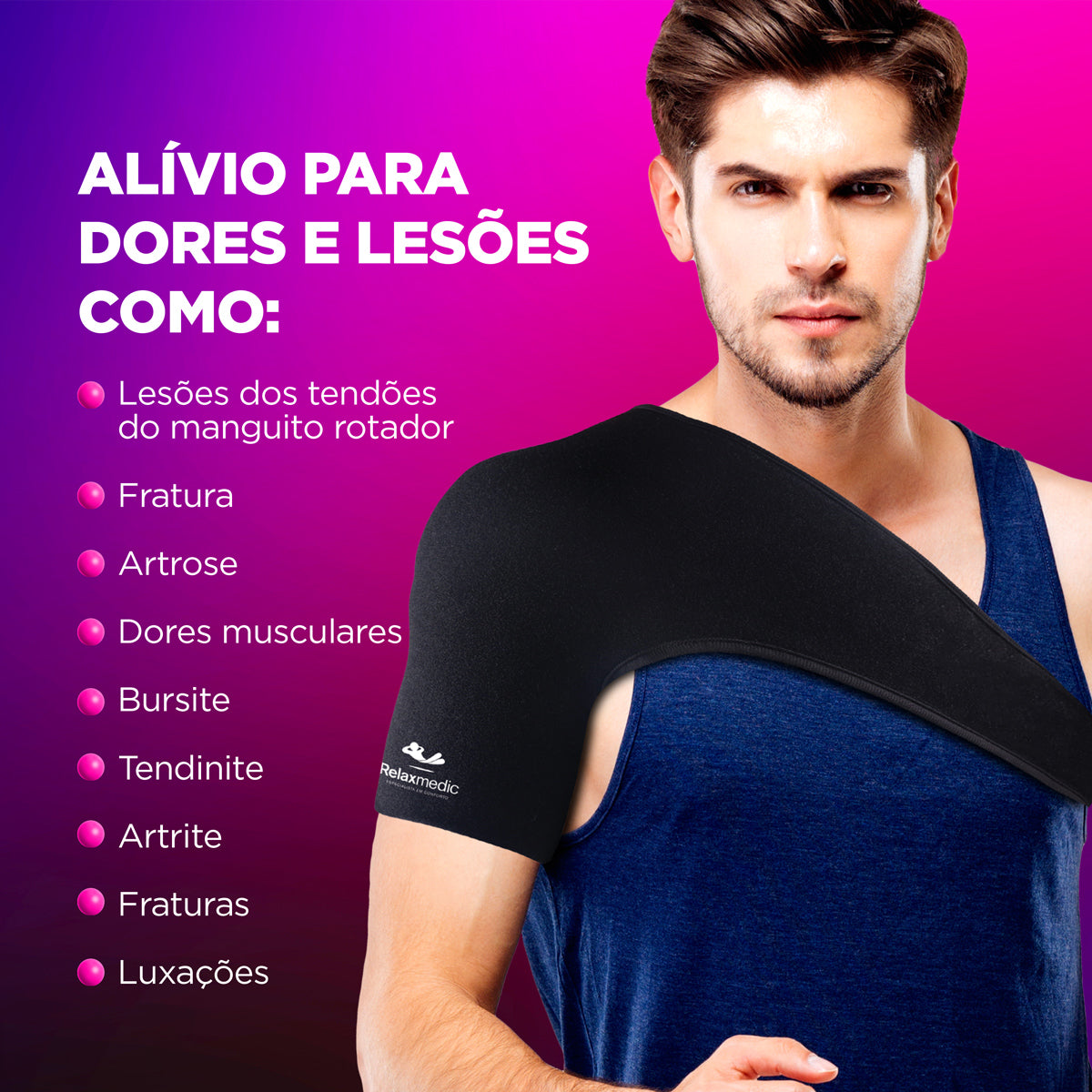 Bolsa Térmica Gel Ombro Preta