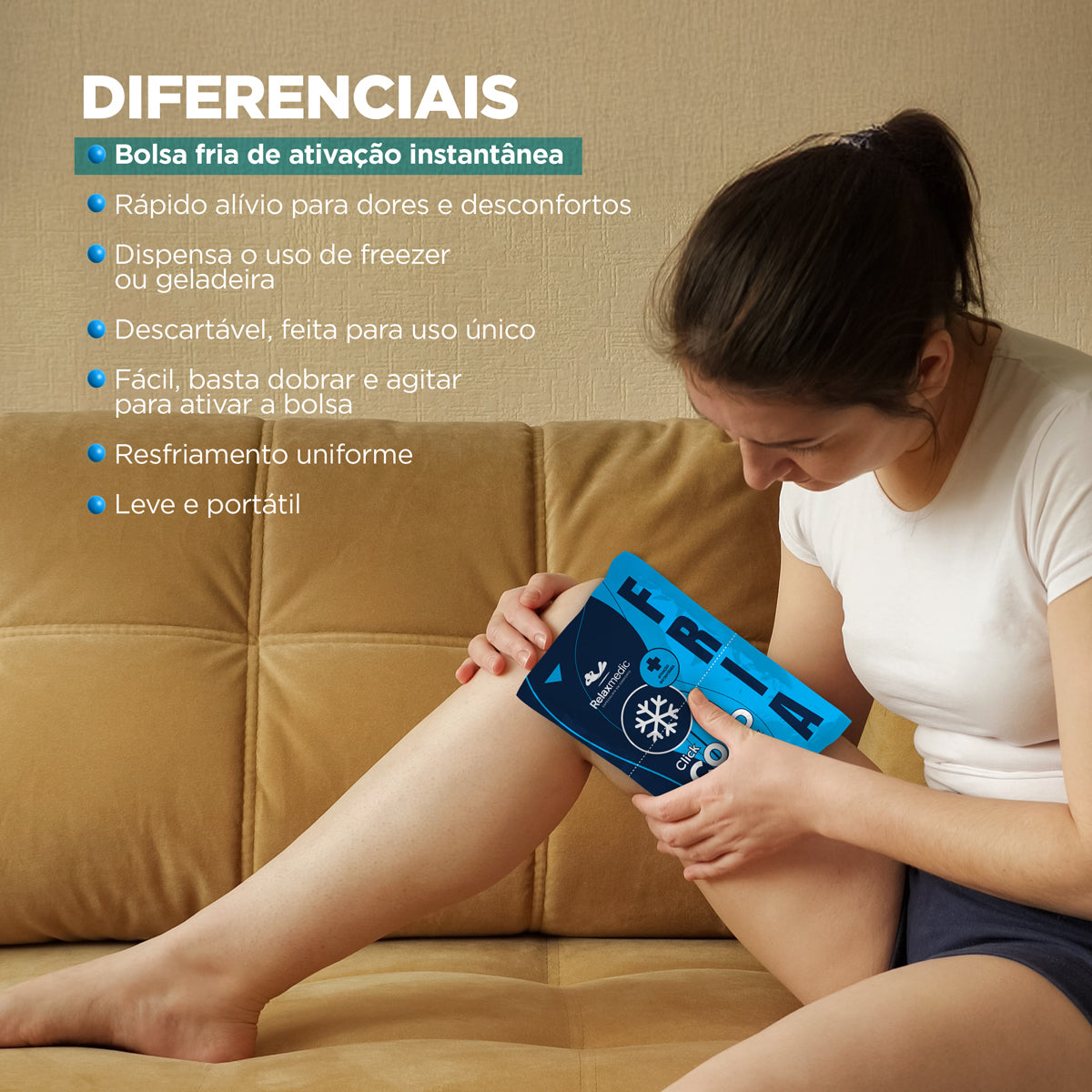 Bolsa Térmica Click Cold Azul