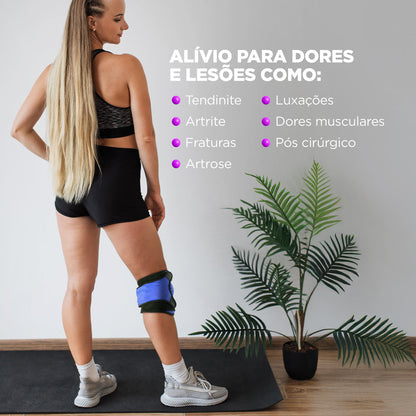 Bolsa Térmica Gel Full Joelho Azul