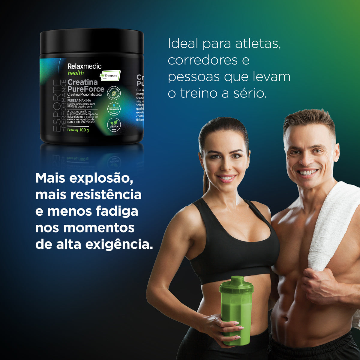 Creatina Monohidratada Creapure® 100g Pure Force