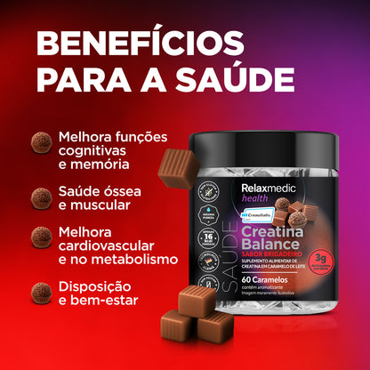 Creatina Sabor Brigadeiro 100% Pura Alemã Creavitalis® 60un