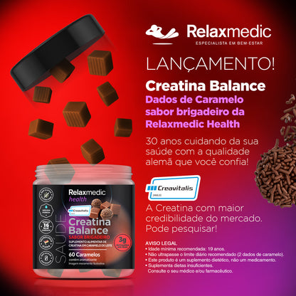 Creatina Sabor Brigadeiro 100% Pura Alemã Creavitalis® 60un