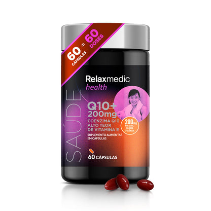 Coenzima Q10+ 200 mg Com Vitamina E - 60 Cápsulas