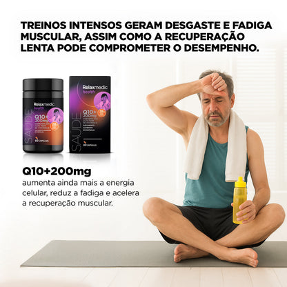 Coenzima Q10+ 200 mg Com Vitamina E - 60 Cápsulas