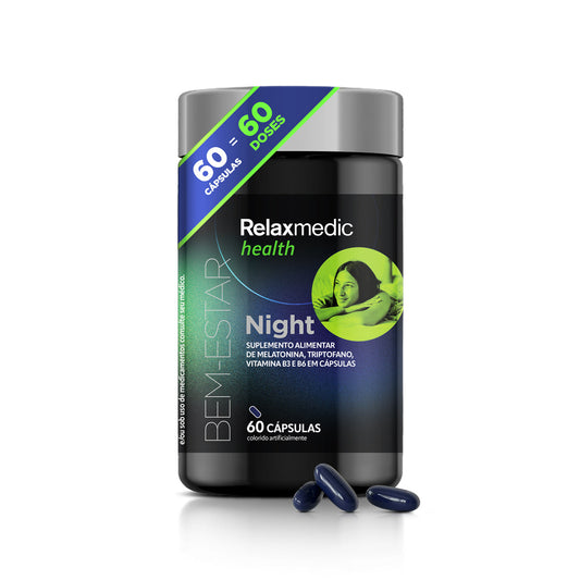 Relax Night Melatonina Triptofano - 60 Cápsulas