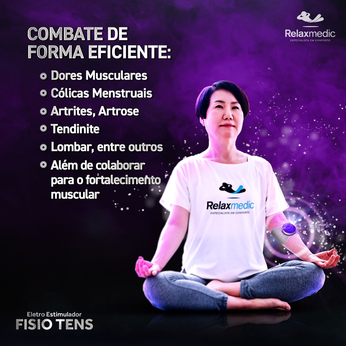 Kit Eletroestimulador Fisio Tens + Gel Reposição